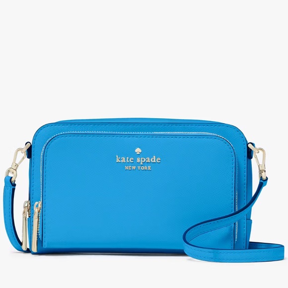 ♠️ kate spade ♠️ Staci Dual Zip Small Crossbody (Oasis Blue) - Picture 5 of 9